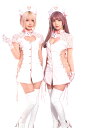 送料無料 SugarWhip エナメルキャットナース ホワイト レディース コスチューム コスプレ ハロウィン 仮装