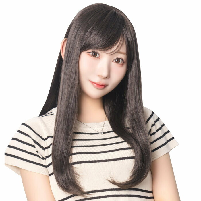 【ブラックフライデー10%OFFクーポン対象】ウィッグ WIGGY RICH ストレートロング ブラウニーブラック インスタ映え 推し 耐熱ファイバー