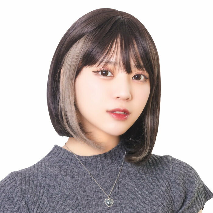 【ブラックフライデー10%OFFクーポン対象】ウィッグ WIGGY RICH シフォンボブ ブラウニーブラックポイントアッシュ 耐熱ファイバー インスタ映え 推...