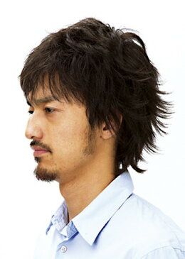 メンズウィッグ 激安 メンズエッグ 男性かつら メンズウイッグ ラパンJ-5660 フェザーショート スタンダードブラック