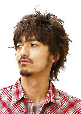 (10/31再入荷予約)メンズウィッグ メンズエッグ 男性かつら ウイッグ J-5662 フェザーショート ローライトブラウン メンズウイッグ