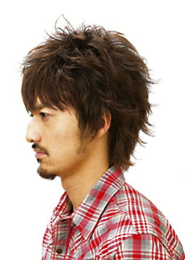 (10/31再入荷予約)メンズウィッグ メンズエッグ 男性かつら ウイッグ J-5662 フェザーショート ローライトブラウン メンズウイッグ