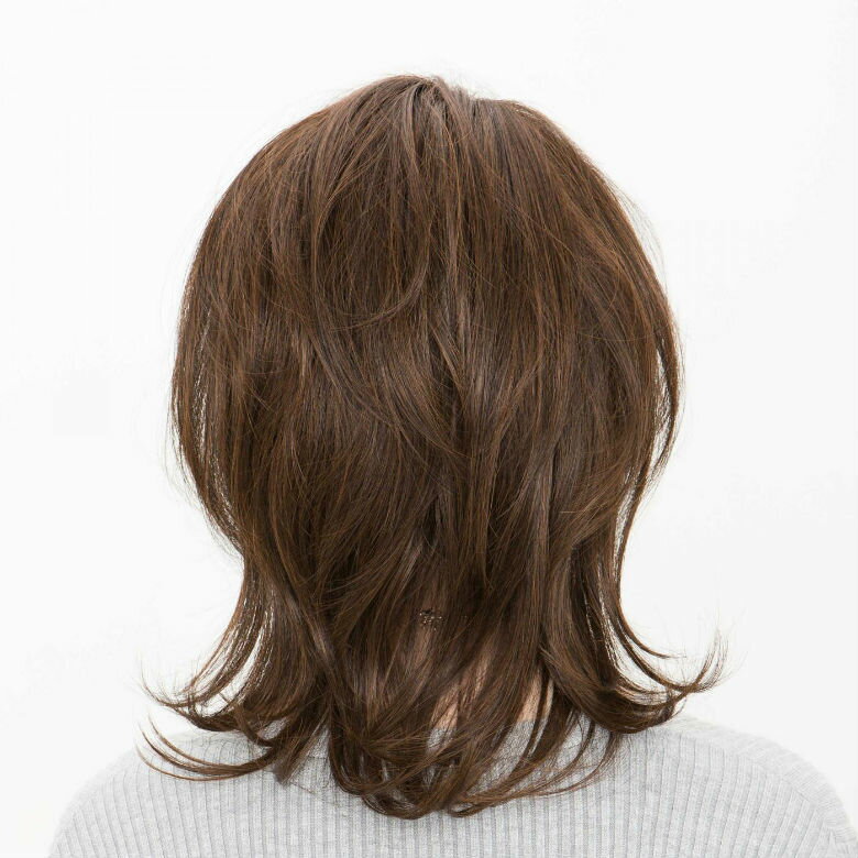 【5%OFFクーポン対象】ウィッグ ミディアム 1091 外はね 外ハネ 女性用 かつら 「ネオウルフマッシュ ショコラブラウン」 ウイッグ レディース フルウィッグ 送料無料