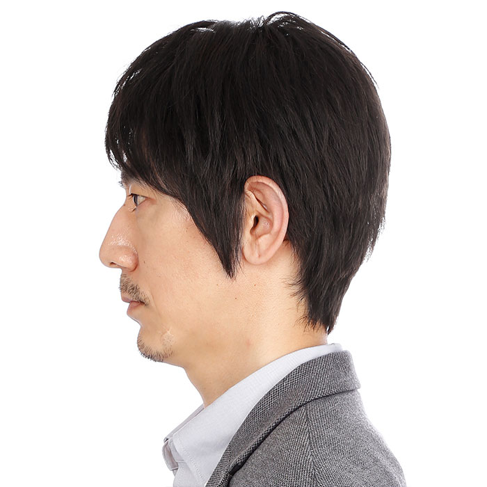 楽天スーパーSALE 期間限定 送料無料 メンズウィッグ J-0620 男性用かつら・リーブル ベーシックスタイル L ナチュラルブラック 男性用 かつら ウィッグ
