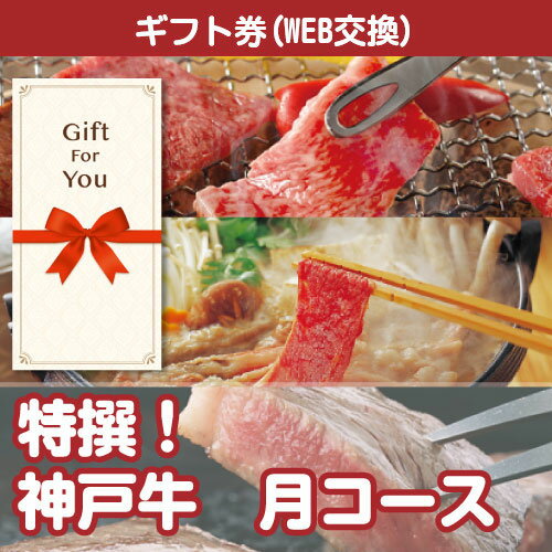 送料無料【ギフト券 景品ギフト】 特撰 神戸牛 月コース sp-007-gf 誕生日 父の日 贈答品 返礼品 御礼 御祝 母の日 お中元 お歳暮