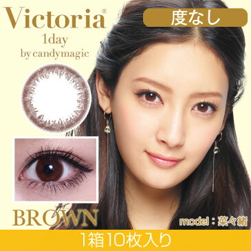 【平日16時まで即日発送】【メール便可】【度なしカラコン★1日★1箱10枚★DIA14.2mm】Victoria 1day ヴィクトリアワンデー ブラウン【RCP】 apap8 02P03Dec16