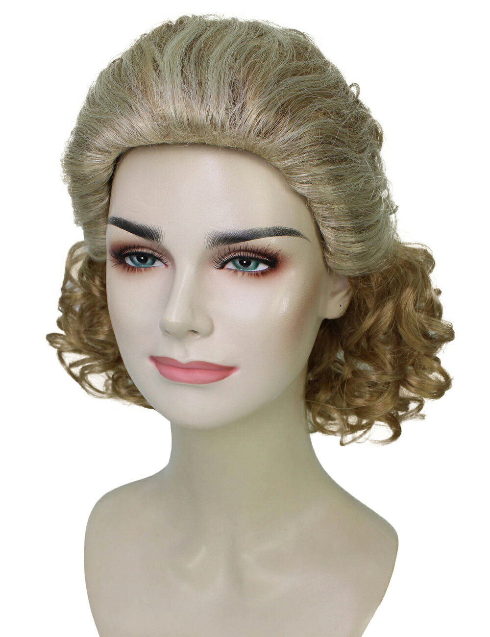 Wigs2youの【即納】かつら ウィッグ H-5729 ジュリアロバーツ 女優 アメリカ ブロンド ワールドカップ オリンピック 舞台 クリスマス コスプレ 姫 ディズニー 映画 USJ お揃い 忘年会 新年会 劇団 男装 女装 仮装 イベント 応援 コスチューム ハロウィン 被り物 小道具｜アングル2