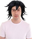 Wigs2you 大人用 メンズ アニメ H-5653 冨岡義勇 鬼滅の刃 黒ウィッグ フリンジ前髪付き