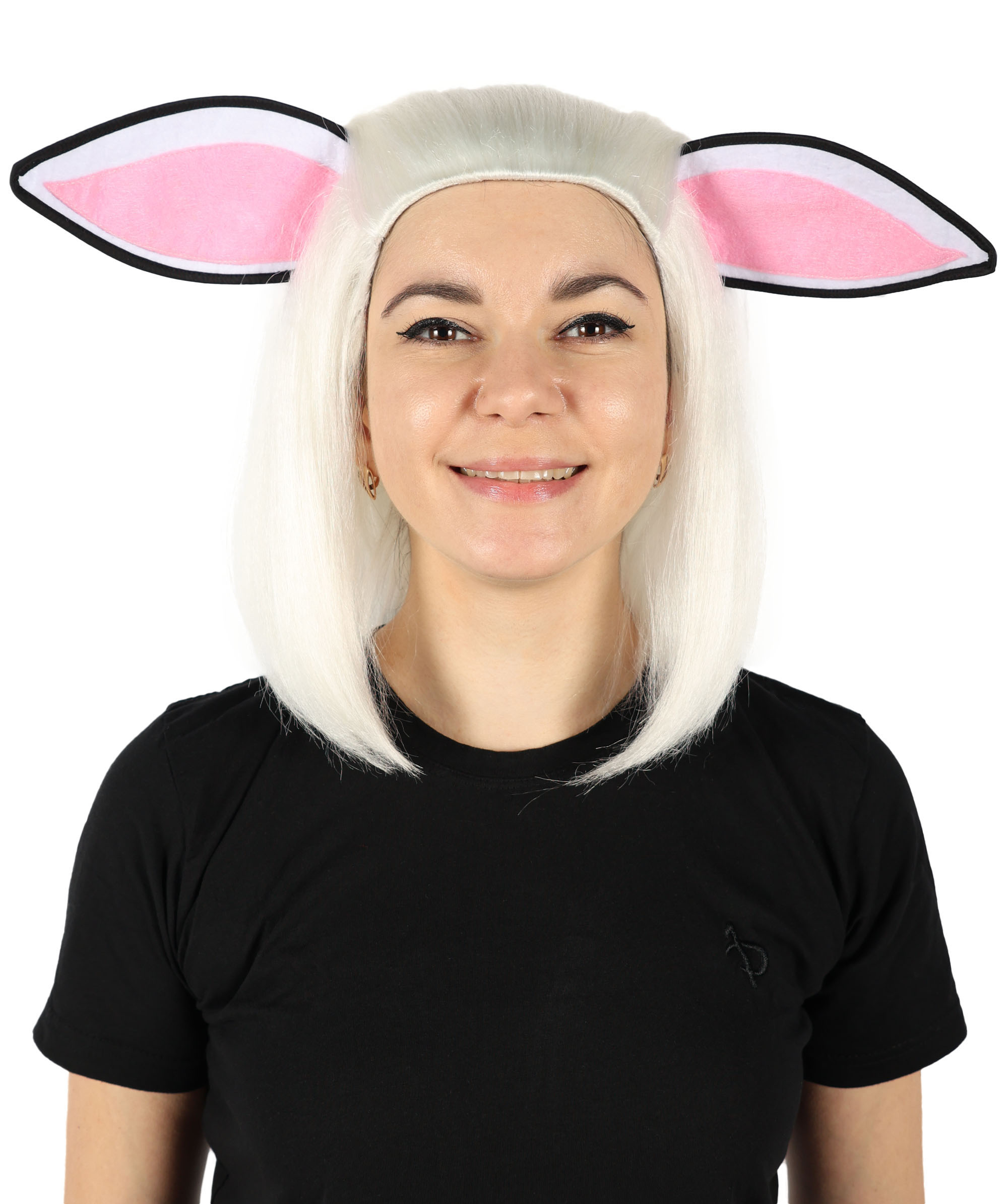 かつら ウィッグ H-6811 女性用ホワイトロングラムウィッグ ワールドカップ オリンピック 舞台 クリスマス コスプレ ボブ ポプキン バット 姫 ディズニー 映画 USJ お揃い 忘年会 新年会 劇団 男装 女装 仮装 イベント 応援 コスチューム ハロウィン 被り物 小道具