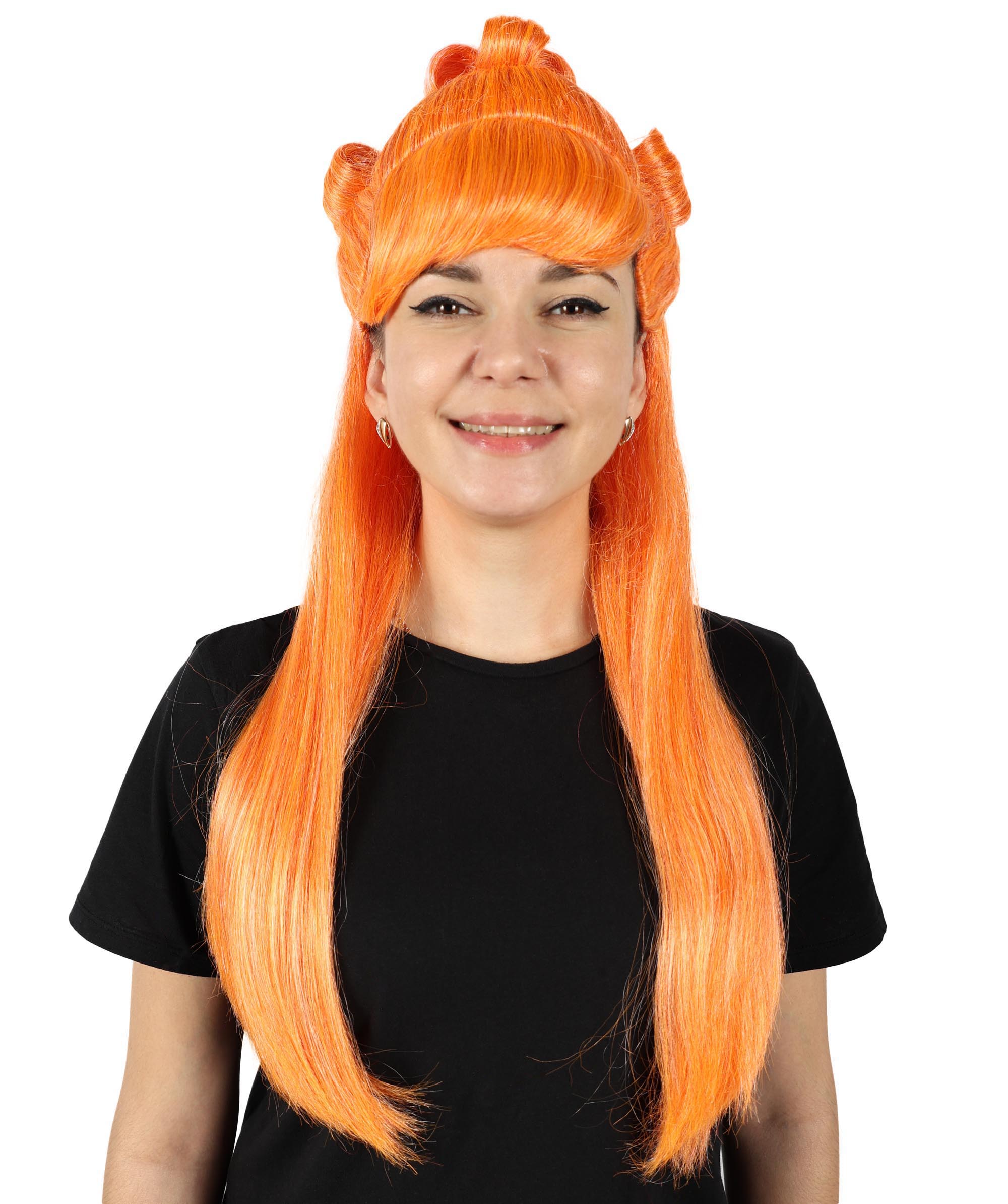 Wigs2you 大人女性 H-6823 ミーガン・ジー・スタリオン ロングストレート オレンジウィッグ プレミアム..