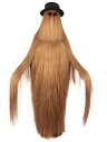Wigs2u 大人用 架空のキャラクター H-4868P ストレートヘア 71インチ ロングコスチュームとウィッグセット 帽子とグラス付き 複数のカラーオプショ...
