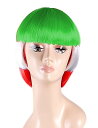 【Wigs2you】ウィッグ./簡単着用/国旗柄/イラン Iran/ハーティー/ボブ/レア/Flag-002/フルウィッグ/オリジナル/最高級/かつら/仮装/F...
