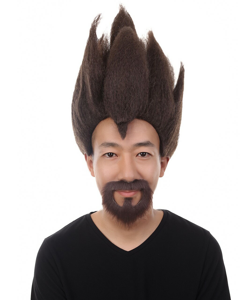 かつら ウィッグ H-4381 ドラゴンボール ベジータ ワールドカップ オリンピック 舞台 クリスマス コスプレ ボブ ポプキン バット 姫 ディズニー 映画 USJ お揃い 忘年会 新年会 劇団 男装 女装 仮装 イベント 応援 コスチューム ハロウィン 被り物 小道具のサムネイル