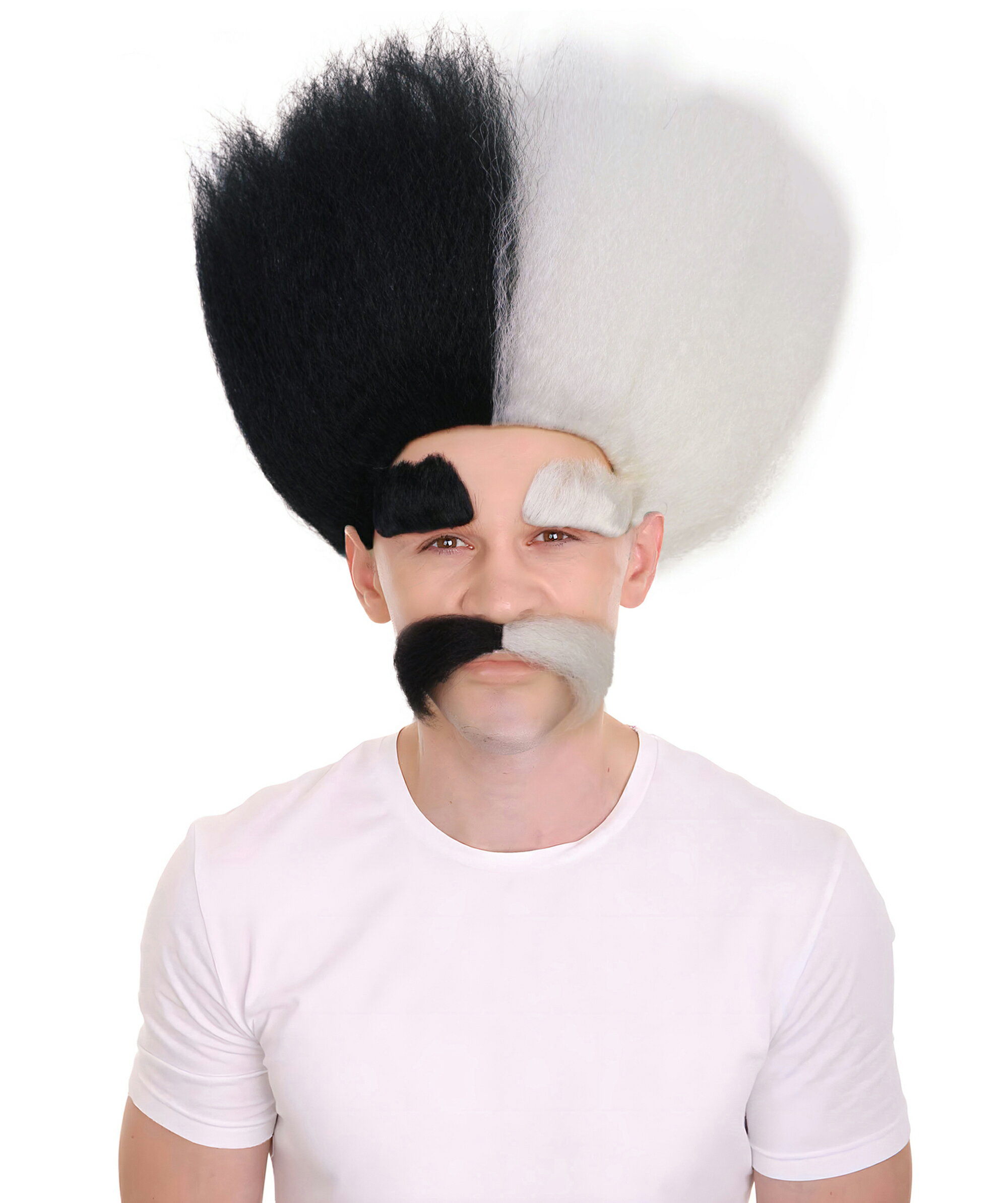 Wigs2you H-6308 トロールキングウィッグ | ストライプスクエア、マルチカラーオプション | 難燃性合成..