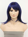 【Wigs2you】在庫処分セール 70%OFF ロング ストレート W-303 在庫限り ブルー 青 ミックスカラー 激安
