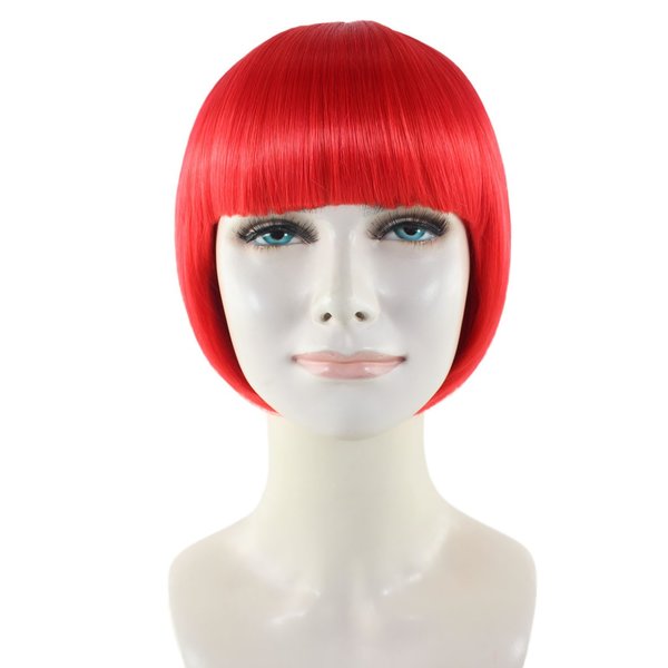 Wigs2you H-3124 ショート ボブ レッド 赤 パーティウィッグ 仮装 コスプレ ハロウィン アフロ ボブ 業界激震 高品質 ウィッグ専門店 フルウ...