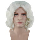 Wigs2you H-4328 貴族 中世 ヨーロッパ ホワイト 白 パーティウィッグ 仮装　コスプレ　ハロウィン　アフロ　ボブ 業界激震 高品質　ウィッグ専門店 フルウィッグ 1