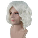 Wigs2you H-4328 貴族 中世 ヨーロッパ ホワイト 白 パーティウィッグ 仮装　コスプレ　ハロウィン　アフロ　ボブ 業界激震 高品質　ウィッグ専門店 フルウィッグ 2