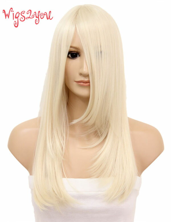 【Wigs2you】コスプレウィッグ C-054 目隠れ ロング 日本製高級ファイバー使用 フルウィッグ 耐熱 コスプレ ハロウィン 女装 最高級 ナチュラル かつら Wig コスプレウィッグ