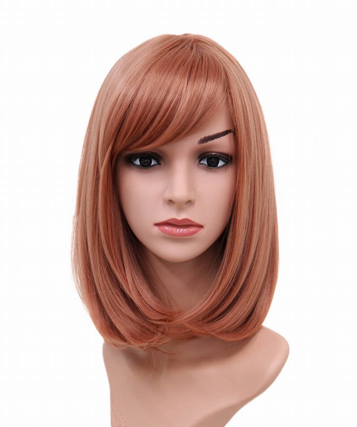 【Wigs2you】コスプレ ウィッグ Kanon 月宮あゆ風 日本製高級ファイバー使用 C-069 フルウィッグ 耐熱 ハロウィン 女装 ナチュラル ミディアム かつら 茶髪 普段使い