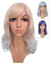 【Wigs2you】グラデーション/ツートンカラー/限定/簡単着用/カラーウィッグ/ボブ/ハロウィン/ハーティー/日本製高級ファイバー使用/フルウィッグ/オリジナル/最高級/かつら/仮装/Halloween/コスプレ/Wig/女装/結婚式/ショートボブ