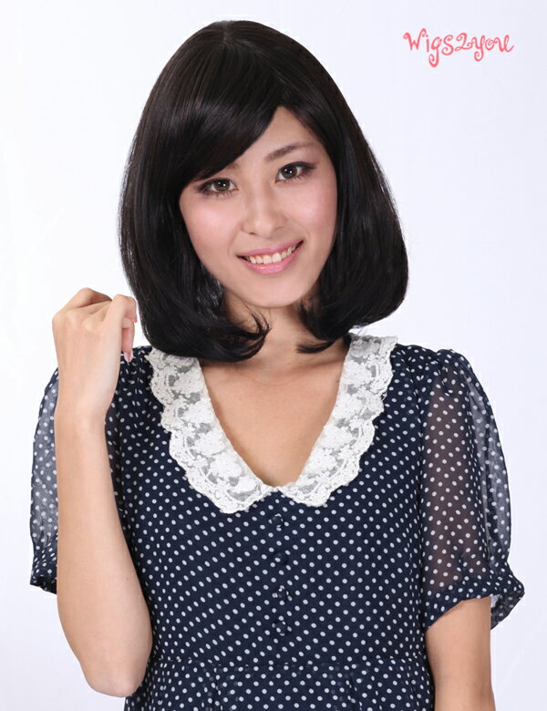 ボブウィッグ Wigs2you 内巻き うぃっぐ W 5 パーティ 大人気 ミディアムボブスタイル 毛先が軽く内巻きでフェミニンに さらさらで手触り抜群 ウィッグネット付き 簡単着用 かつら フルウィッグ フルウィッグ 耐熱 日本製高級ファイバー使用 ミディアム 最高級