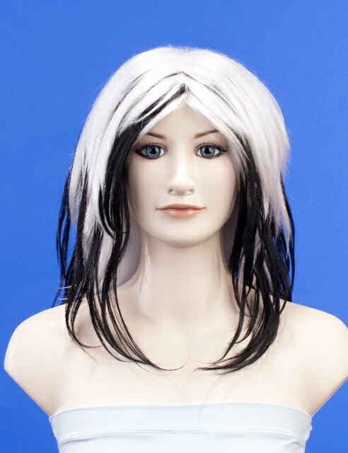 【Wigs2you】ツートンカラー/簡単着用/ハロウィン/パーティー/日本製高級ファイバー使用/H-246/フルウィッグ/オリジナル/最高級/かつら..