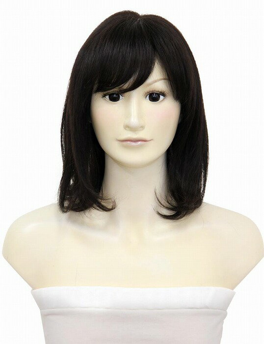 【Wigs2you】新商品 HTBF-001 高品質 超軽 医療 ウィッグ 医療用 ウィッグ 医療用 かつら 総手植え 人毛ウィッグ 簡単着用 フルウィッグ ウイッグ 人毛ミックス ミディアム ワンカール 最高級 ナチュラル 自然 ウィッグ専門店 女装【楽天BOX受取対象商品】
