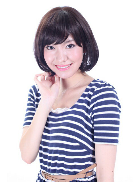 【Wigs2you】ボブ ウィッグ 内巻き 簡単着用 耐熱 日本製高級ファイバー使用 W-550 フルウィッグ ミディアム 最高級 ナチュラル かつら 女装 ゆるふわ コスプレ