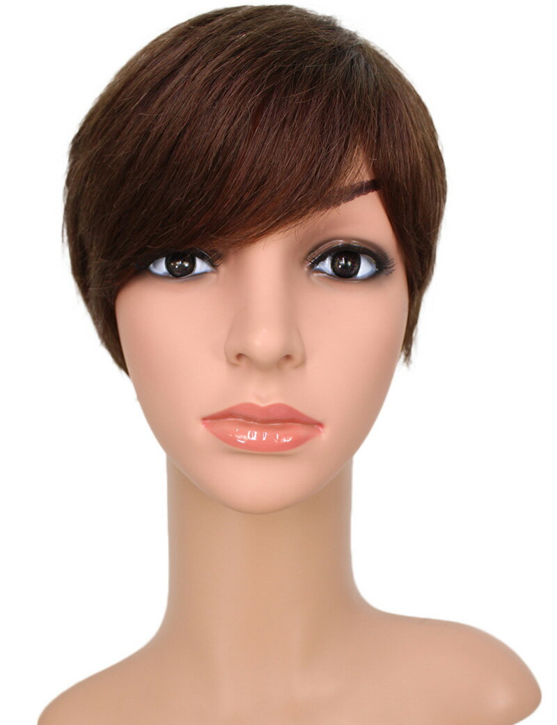 【Wigs2you】医療用 人毛ウィッグ 激安 医療用 フルウィッグ 人毛100％使用 HH-173 ショート 最高級 ナチュラル かつら 人毛ウィッグ ウィッグ ショートウィッグ つむじ 小顔 かっこういい【楽天BOX受取対象商品】