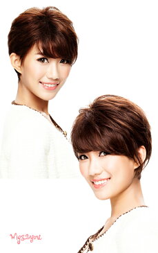 【Wigs2you】医療用 ウィッグ/フルウィッグ/簡単着用/医療用/人毛100%使用/部分手植え/HT-005/ショート/最高級/ナチュラル/かつら/人毛ウィッグ/ウィッグ専門店/女装【楽天BOX受取対象商品】