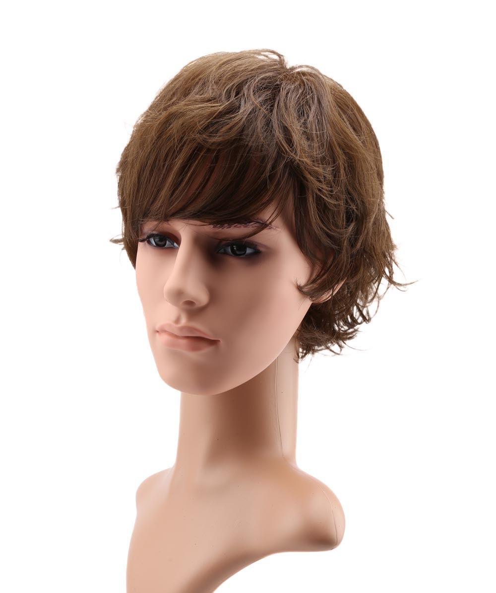 【Wigs2you】メンズ ウィッグ 男性用 かつら 簡単着用 日本製高級ファイバー使用 WM-015 フルウィッグ 最高級 おしゃれ 自然 ナチュラル 薄毛対策 白髪 増毛 イケメン 男装 黒 茶 色 ブラック ブラウン アッシュ系 売れ筋 医療ウィッグ【楽天BOX受取対象商品】