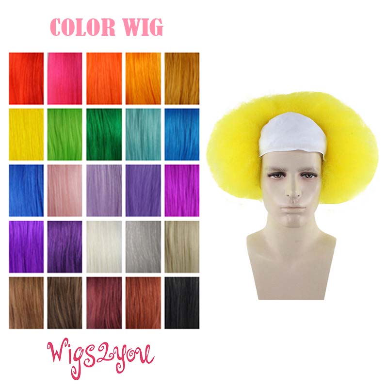 かつら ウィッグ colorwig-035 マッドサイエンティスト 博士 科学者 ピエロ ワールドカップ オリンピック 舞台 クリスマス コスプレ 姫 ディズニー 映画 USJ お揃い 忘年会 新年会 劇団 男装 女装 仮装 イベント 応援 コスチューム ハロウィン 被り物 小道具