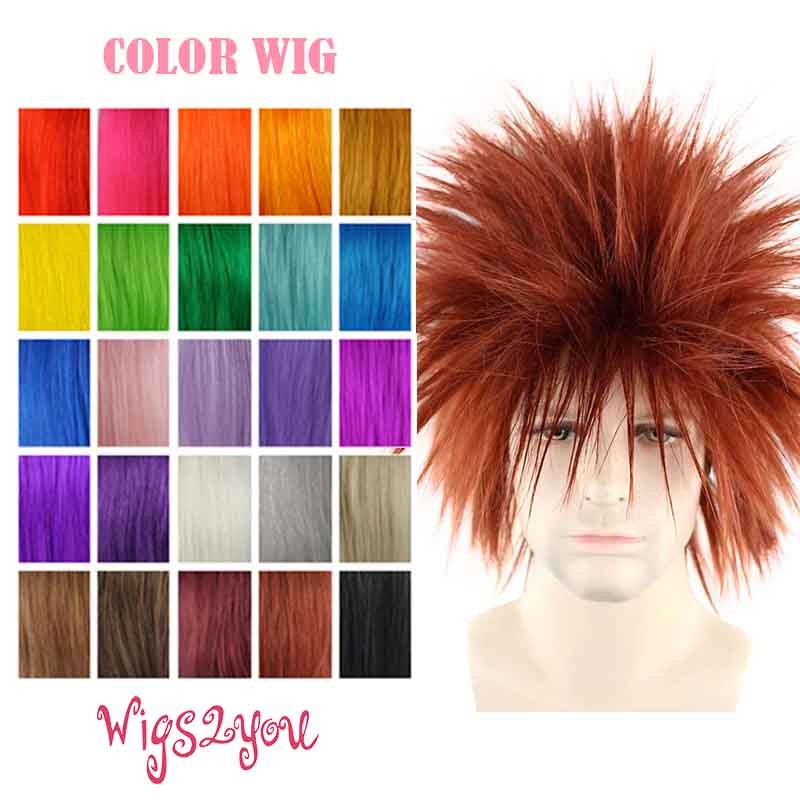 楽天Wigs2you【Wigs2you】カラーウィッグ かつら 仮装 アニメ 新商品 限定 マレット パンク 神楽 ダンス 歌舞伎 舞台 ハロウィン コスプレ パーティー 祭り イベント 誕生日会 結婚式 日本製高級ファイバーフルウィッグ オリジナル Wig Halloween colorwig-010