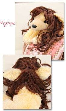 【Wigs2you】ペット用ウィッグ/かつら/P-039/ロング/巻き髪/コスチューム/ハロウィン/オリジナル/人気商品/撮影にも/犬/猫/仮装/プリンセス/コスプレ/ペットグッズ/犬猫用【楽天BOX受取対象商品】