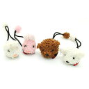 うさぎ 兎 ウサギ ヘアゴム もこもこ うさぎ かわいい ヘアアクセサリー ぬいぐるみ風 へアアレンジ 干支うさぎ くま テディベアー towelbearusa...