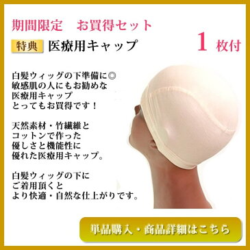 ウィッグ 白髪 しらが 男性用 メンズ 医療用ウィッグ かつら 送料無料 フルウィッグ オールウィッグ 人気hm172set