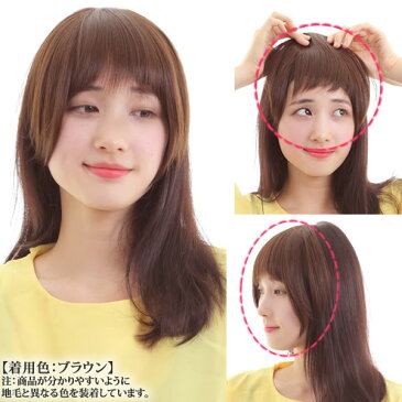 前髪 ウィッグ ヘアピース 耐熱 ストレート 送料無料 かつら 部分ウィッグ ポイントウィッグ つむじカバー 人気 lw01