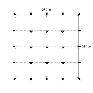 tent-Mark DESIGNS(テンマクデザイン)男前タープ グレー【スクエアタープ ソロキャンプ 焚き火】通販格安セール情報 楽天 通販