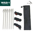 テンマクデザイン【薪ストーブペグセット(tent-Mark DESIGNS)】キャンプ アウトドア ワイルドワン wild1 焚き火 転倒防止 収納袋付き