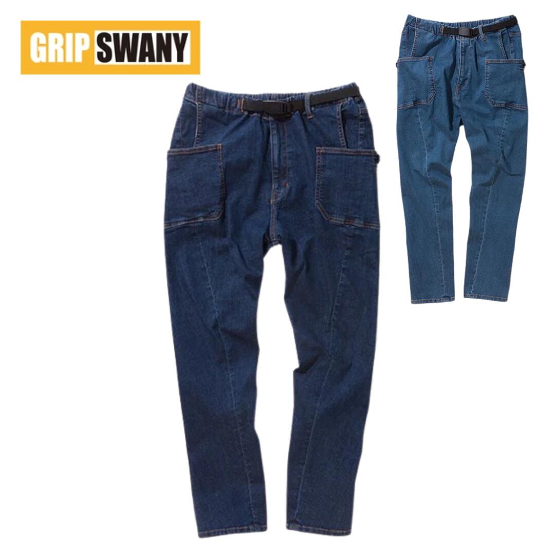 グリップスワニー ジョグ3Dキャンプパンツ デニム GSP-43V GRIP SWANY JOG 3D CAMP PANTS メンズ ストレッチ 立体裁断 動きやすい ビッグポケット ワークパンツ 焚き火 キャンプ 旅行 公園 フェス アウトドア