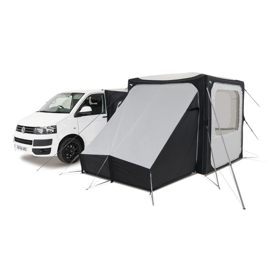 Rakuten - 【お買得品】ドメティック(Dometic) HUB インフレータブルオーニング VANセット ｜ ミニバン 連結 カーサイド オーニング テント 車中泊 キャンプ アウトドア ファミリー インフレータブル エアーフレーム 簡単設営 工具不要 ポンプ付 防風 TPU 防災 避難所 プライバシー｜