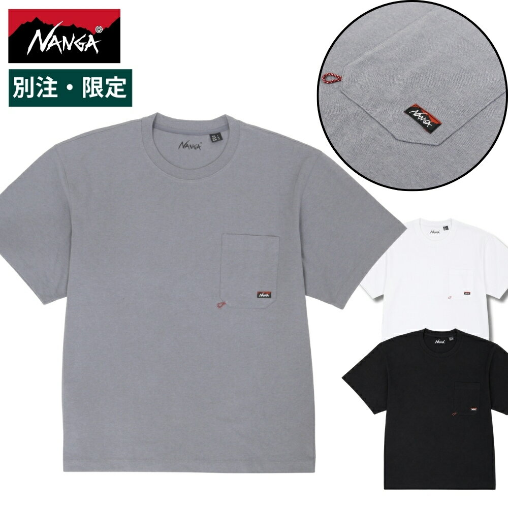 Rakuten - ナンガ Tシャツ NANGA WILD-1別注 エコハイブリッドポケットT QNAME 半袖 トップス メンズ NW2411-1G513 リサイクル素材 キャンプ アウトドア フェス 普段着