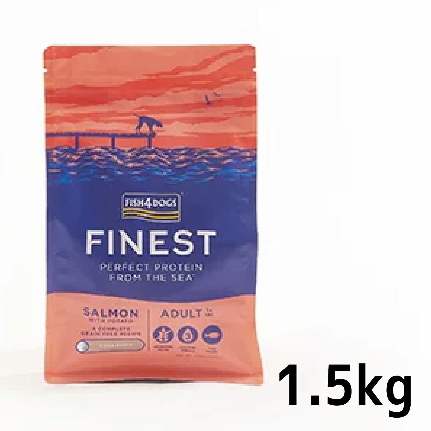 Rakuten - フィッシュ4ドッグ　ファイネスト サーモン 小粒(1.5kg)　[5056008807726]