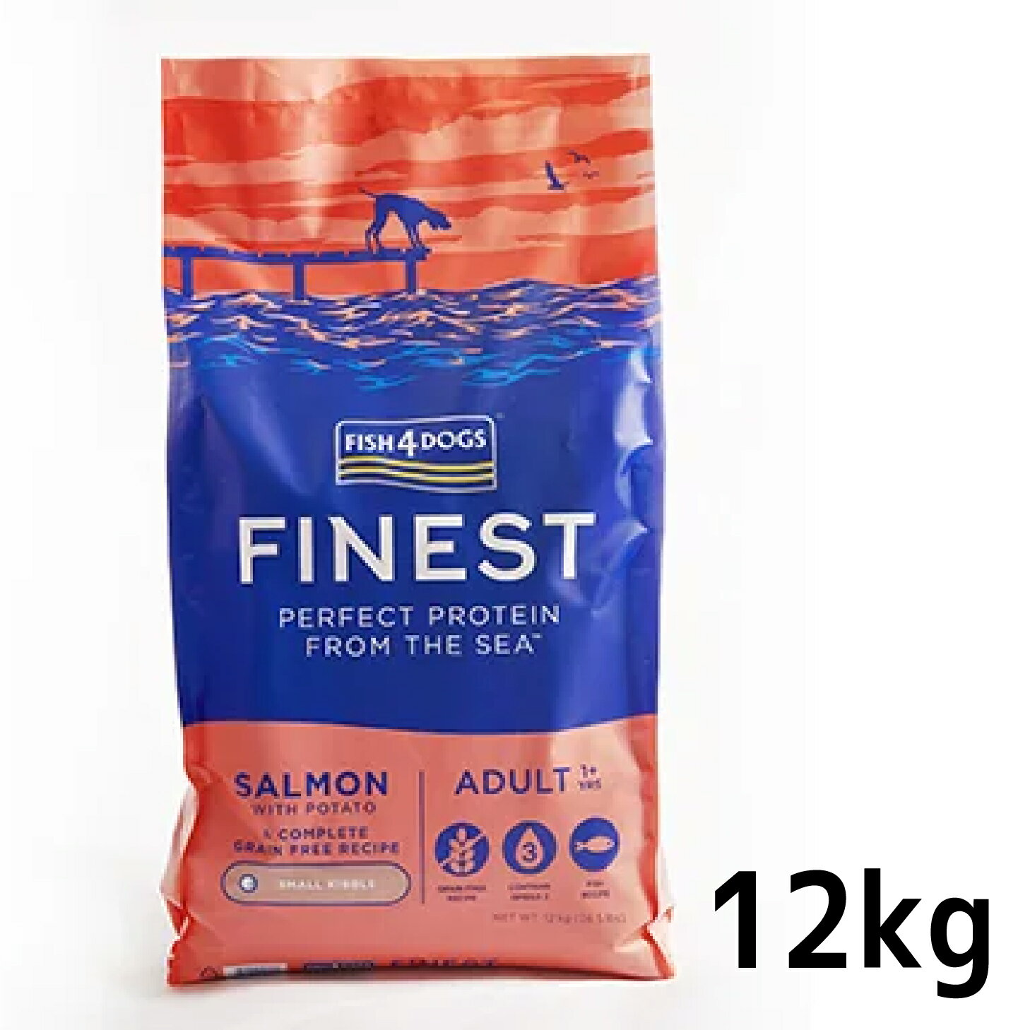 Rakuten - フィッシュ4ドッグ　ファイネスト サーモン 小粒 12kg　[5056008807887]