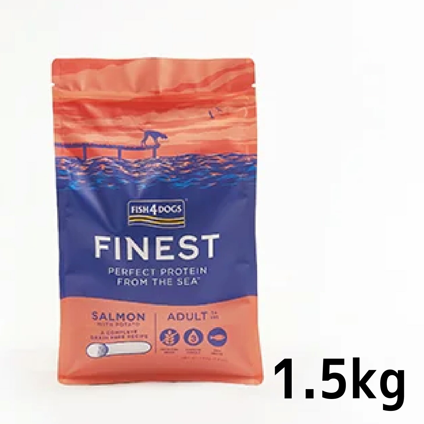 Rakuten - フィッシュ4ドッグ　ファイネスト サーモン 大粒(1.5kg)　[5056008807733]