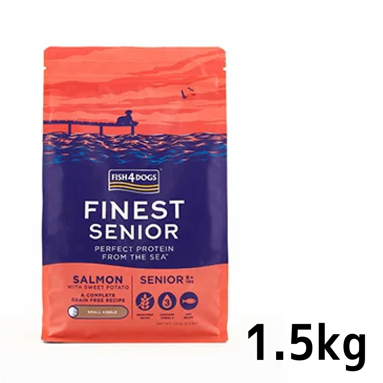 Rakuten - フィッシュ4ドッグ　ファイネスト サーモン シニア 小粒(1.5kg)　[5056008812638]