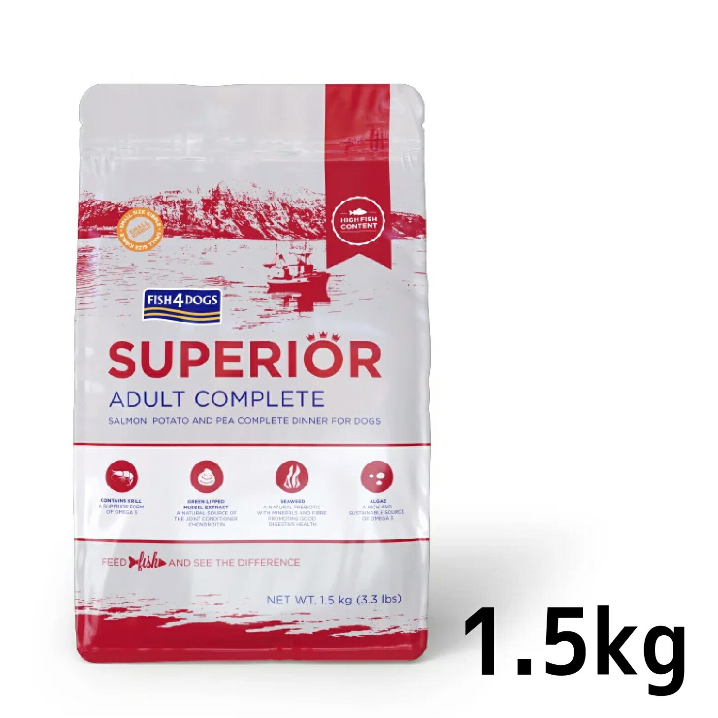 Rakuten - フィッシュ4ドッグ　スーペリア アダルト(1.5kg)　[5060084826304]