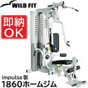 【ポイント10倍★4月1日限り】[WILD FIT ワイルドフィット] 1860ホームジム [impulse/インパルス]ジム 業務用 ホームジム トレーニングマシン フィットネス トレーニングベンチ 法人 開業 福利厚生 その1