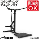 スタンディングチェストフライ 【impulse/インパルス】送料無料 ジム 自宅 業務用 トレーニングベンチ チェスト 大胸筋 [WILD FIT ワイルドフィ...